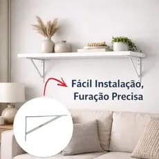 Suporte Para Prateleira Aço Mão Francesa Kit Resistente