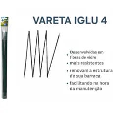 Kit reposição de varetas da barraca Iglu 4 pessoas  MOR