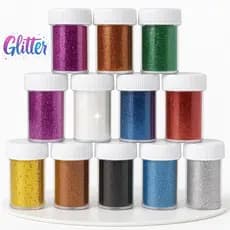 Glitter Ultra Fino 15g Pó Colorido Artesanato Carnaval Unhas Resina Slime Festa Decoração