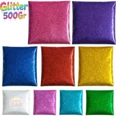 Glitter Ultra Fino Purpurina 200g 500g Pó Colorido Artesanato Carnaval Unhas Resina Slime Festa