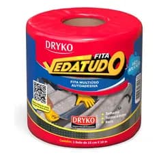 Fita Manta Adesiva 15cm X 10m Asfaltica Aluminizada Vedatudo Dryko