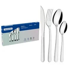 Jogo De Talheres Faqueiro 24pcs Búzios Aço Inox Tramontina