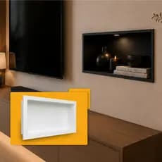 Nicho Organizador de Parede 30x60 Embutir Quarto/Cozinha/Banheiro/Decoração Moderno Metasul
