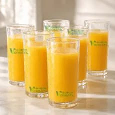 Jogo 6 Copos em Vidro Petit 360ml Água Suco Refrigerante Drink Luxo Requintado Detalhado Drink Mesa posta Alto
