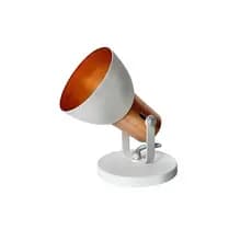 Spot De Sobrepor Cone Branco com Cobre Único ( 1 Lâmpada)