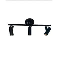 Trilho Spot Tubinho Triplo Preto ( 3 lampadas)