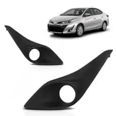 MOLDURA MILHA TOYOTA YARIS 2018 2019 COM FURO NOVO