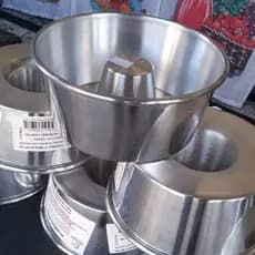KIT C/ 5 UNIDADES DE  FORMAS P/ BOLO OU PUDIM  Nº 16 EM ALUMÍNIO RIALUC