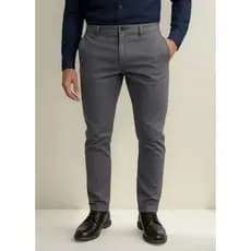 Calça Masculina Sarja Slim - Elastano - Esporte Fino