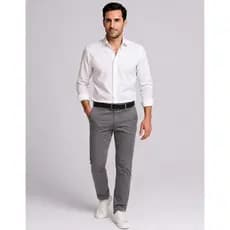 Calça Masculina Sarja Esporte Fino C Lycra Várias Cores - Caimento Ajustado - Festa