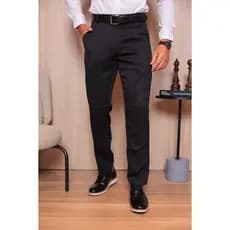 Calça Social Masculina Em Microfibra - Tecido Premium