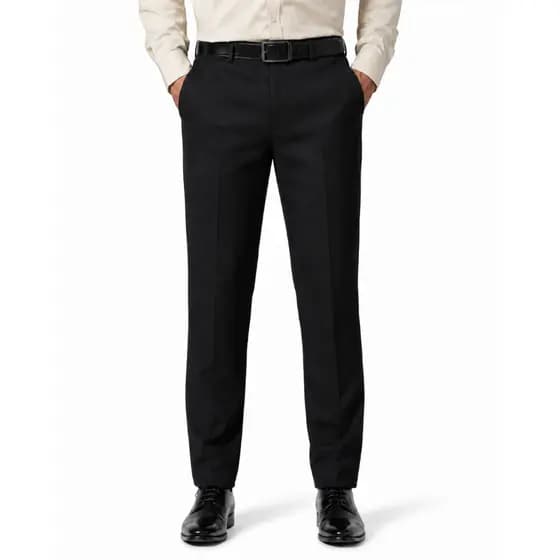 Calça Social Masculina Em Microfibra - Tecido Premium
