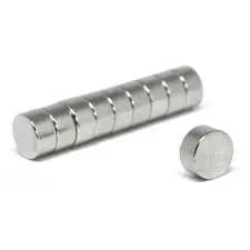 Ímã de Neodímio - 10x5mm - Kit com 10 unid. Ideal para lousas de vidro imã extraforte