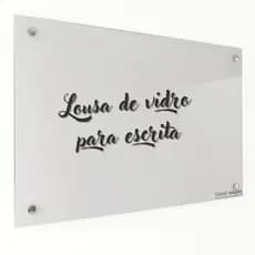 Lousa de vidro 90x60 cm branca ou incolor quadro para escrita organização pessoal