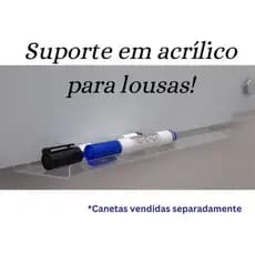 Suporte em acrílico para lousas