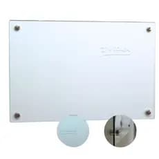 Lousa de vidro incolor 100x80 cm quadro para escrita vidro transparente