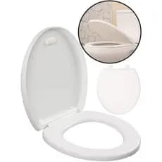 Assento Sanitário Oval Universal Tampa De Vaso Smart Fechamento Suave Atlas Roca Deca Celite Icasa Incepa