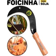 Foice Foicinha Tramontina Cabo De Madeira P/ Trabalhos Agrícolas Corte De Soja E Jardinagem