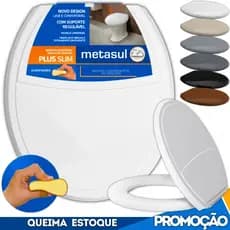 Assento Sanitário Tampa Vaso Privada Almofadado Oval Universal Deca Celite Logasa Incepa Slim