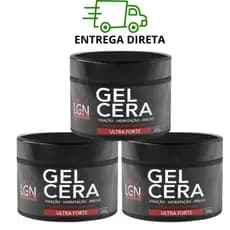 3Un Gel Cera finalizador e baby hear 300g - LGN Barber