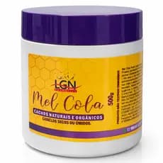 Mel cola 100% vegano para cachos naturais e orgânicos 500g -LGN Cosmétics