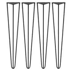 4 Pés Para Móveis 40cm Pés De Ferro Rack Puff Mesinha Banco