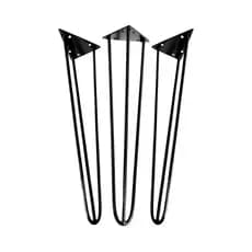 3 Pés Para Móveis 30cm Pés De Ferro Rack Puff Mesinha Banco