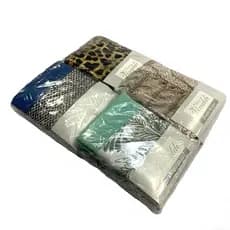 Kit Atacado 12 Fronhas Bicolor Barra Estampada Vivaldi Sortidas 50x70cm