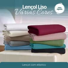 Lençol Com Elástico 100% Algodão Em Malha – Respirável e Confortável – Todos os Tamanhos