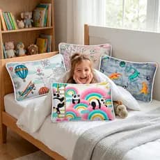 Kit Fronha Infantil Kids Estampada 100% Algodão Vivaldi - Várias Estampas