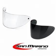 Par Viseira Capacete Transparente e Fumê ( San Marino )