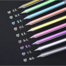 3 Canetas em Gel Material Escolar De Papelaria De Moda Simples
