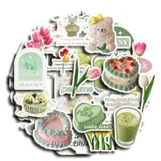 55pcs Autocolantes Sabor Hortelã Diy Computer Washi Scrapbooking Papelaria Artesanato