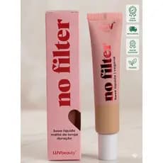 Base Líquida No Filter Luv Beauty Alta Cobertura Matte Ácido Hialurônico Vegana