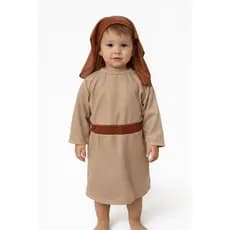 Fantasia bíblica infantil com véu, vestes hebraicas infantil, túnica infantil