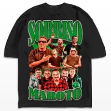 Camiseta Oversized Sorriso Maroto Pagode Streetwear Camisa Unissex