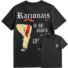 Camiseta Racionais Oversized Unissex Do Que Adianta Eu Ser Durão Se O Coração Vulneravél