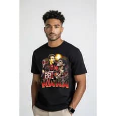 camiseta KAKA Atleta premium 100% Algodão t-shirt 30.1- futebol estampa em negrito