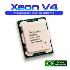 Processador Intel Xeon E5 2680 v4 - 14 núcleos 28 threads 3.3 GHz Turbo LGA2011-3 com pasta térmica