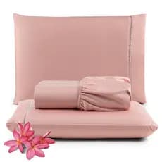 kit Lençol Cama Casal Queen Solteiro Box com elástico 2 OU 3 PEÇAS Extra macio e suave Ponto Palito