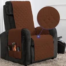 Capa Protetor para Poltrona Papai 1 Lugar Matelado Com Bolso Cores