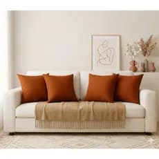Kit 4 Capas de Almofadas Suede Aveludada 45x45 Decoraçao Quarto Sala