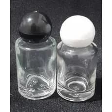 Kit 100 unid.Mini Frasco Vidro/Vidrinho 10ml  Tampa Bola perfume/óleo/lembrança/Cheirinho/óleo unção