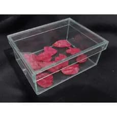 Caixa de Vidro  com Tampa Presente 12x8,5x5cm- Caixa Embalagem