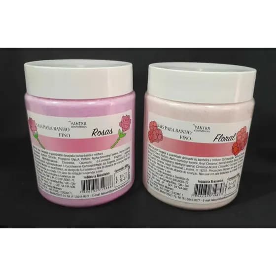 Sais  para Banho FINO ou GRANULADO diversos AROMAS - 900gr