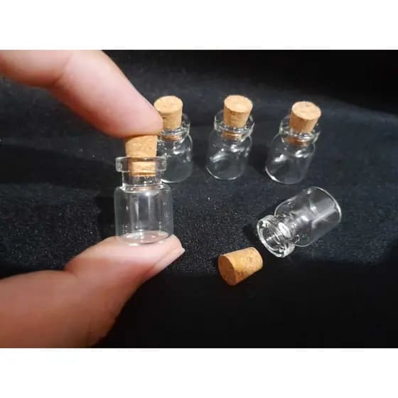 Kit 30/50 /100unid.Mini  Frasco de vidro penicilina 2ml com rolha, utilizado p/sementes de mostardas