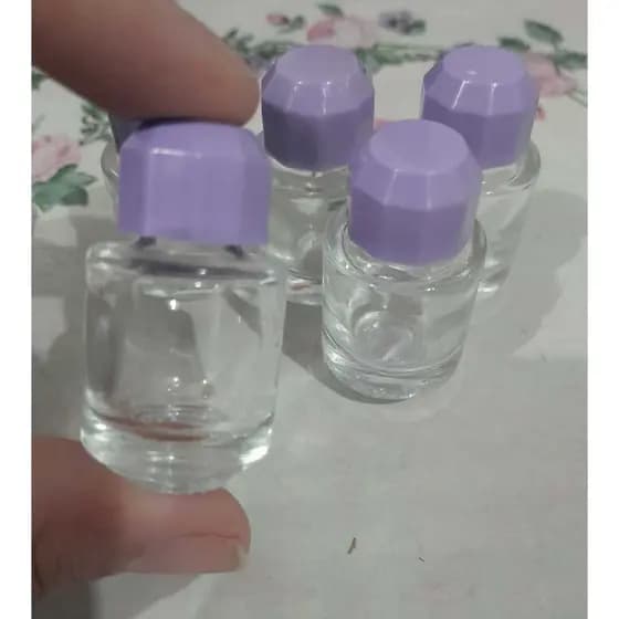 Kit 30/50/70 Mini Frasco 05ml  Vidro com tampa Diamante Lilas