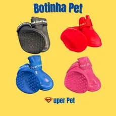 Kit 4 Bota de Borracha Protetora de Patas Patinha Botinha de Silicone Sapato À Prova D'agua Sapatinho Para pet