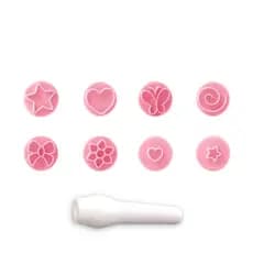 Kit carimbo Essenciais Rosa Bebe Da Blue Star Para Marcar Doces E Brigadeiros