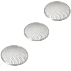 Kit 3 Tela P/ Assar Pizza Mais Rápido Em Alumínio 35cm